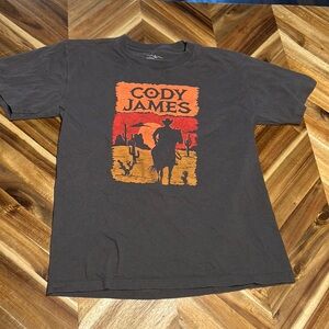 Cody James Boys M Black and Orange Short Sleeve Tee